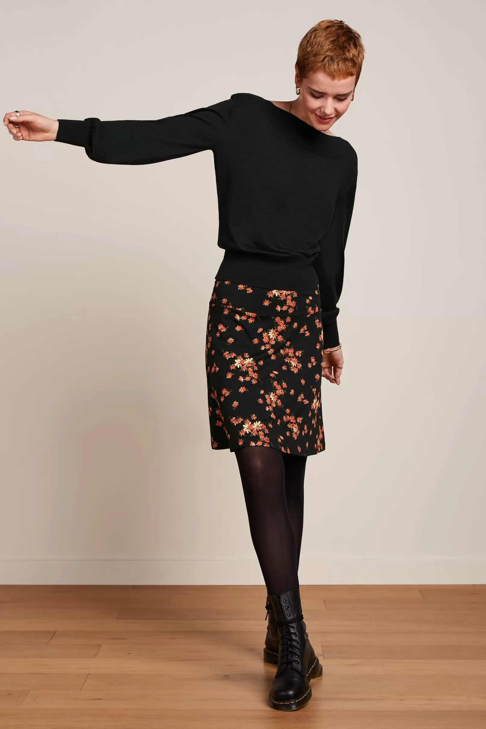 Rokken*King Louie Border Skirt Rivera Black