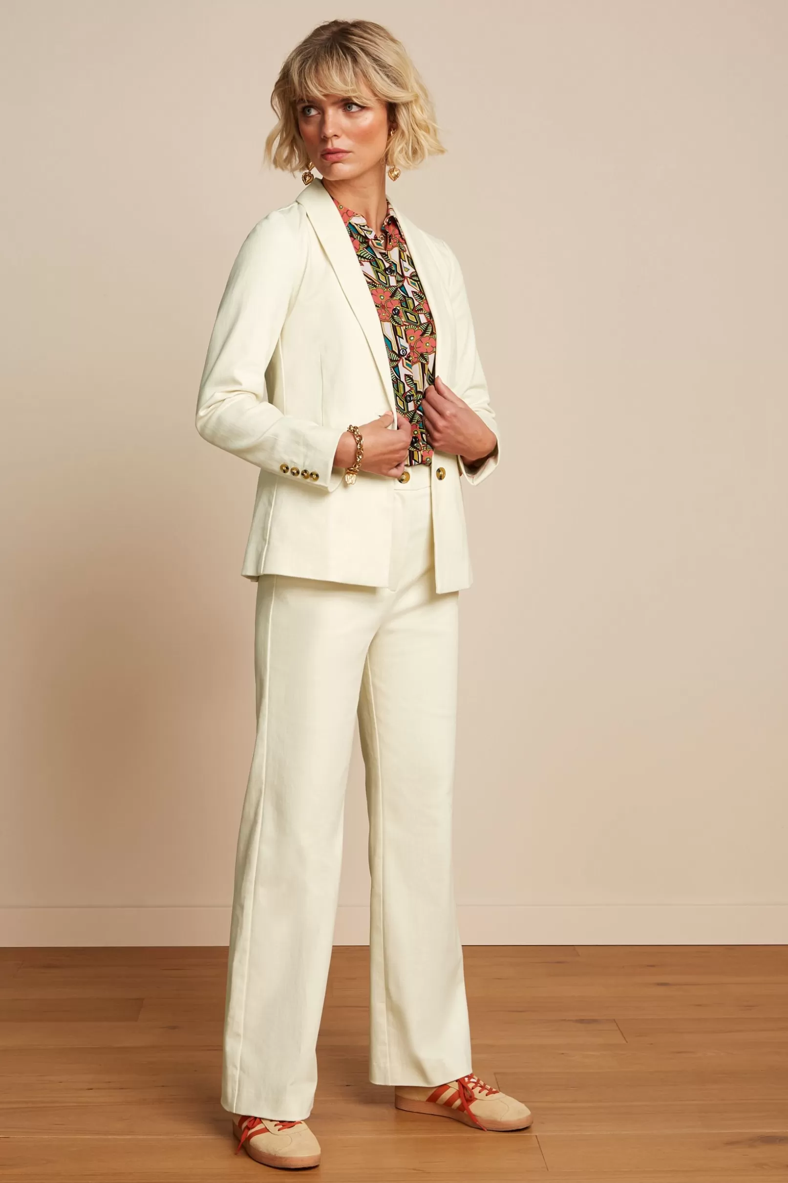 Jassen & Blazers*King Louie Brooke Blazer Marine Ivory