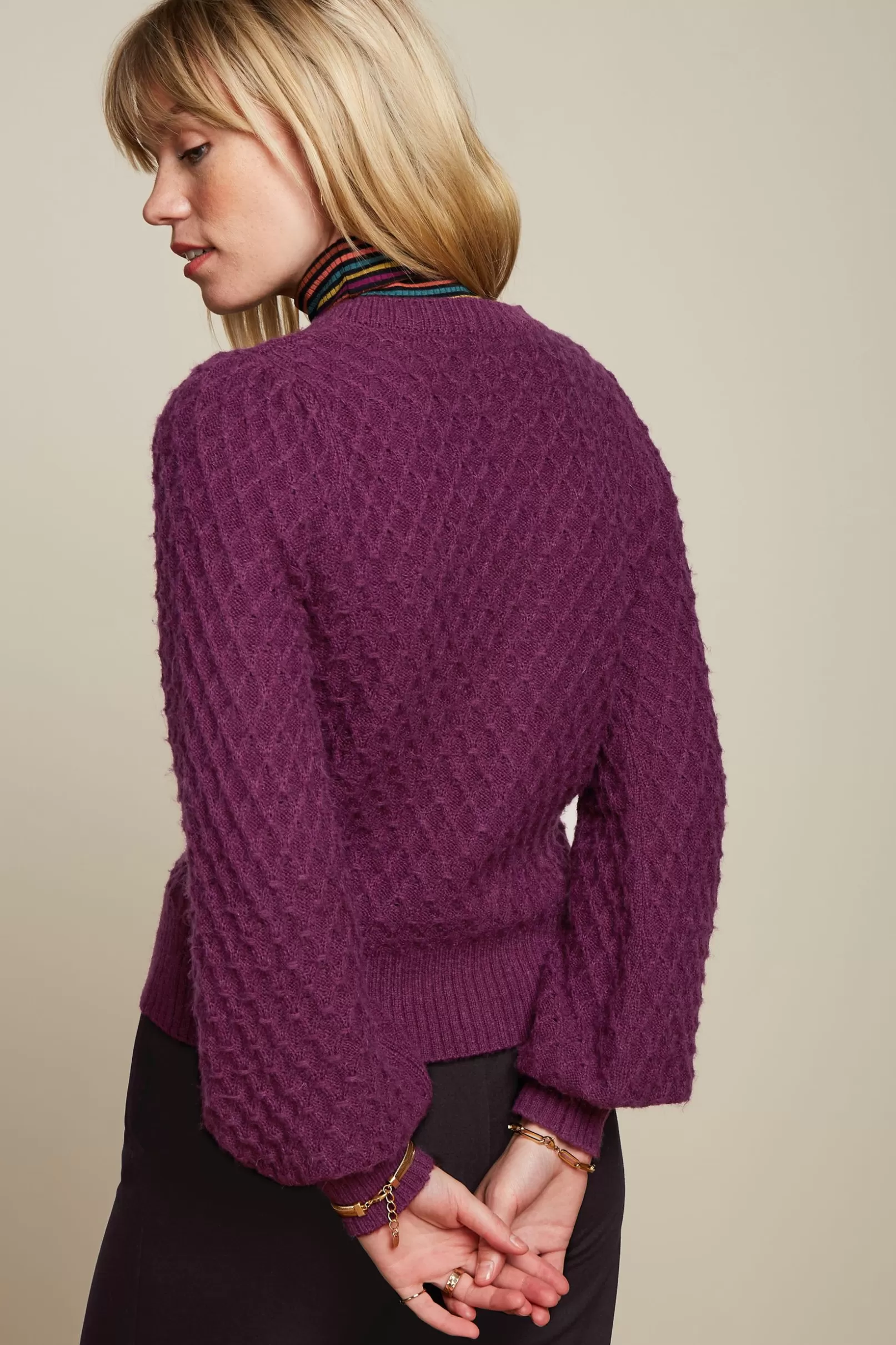 Vesten*King Louie Cardi V Farfalle Caspia Purple