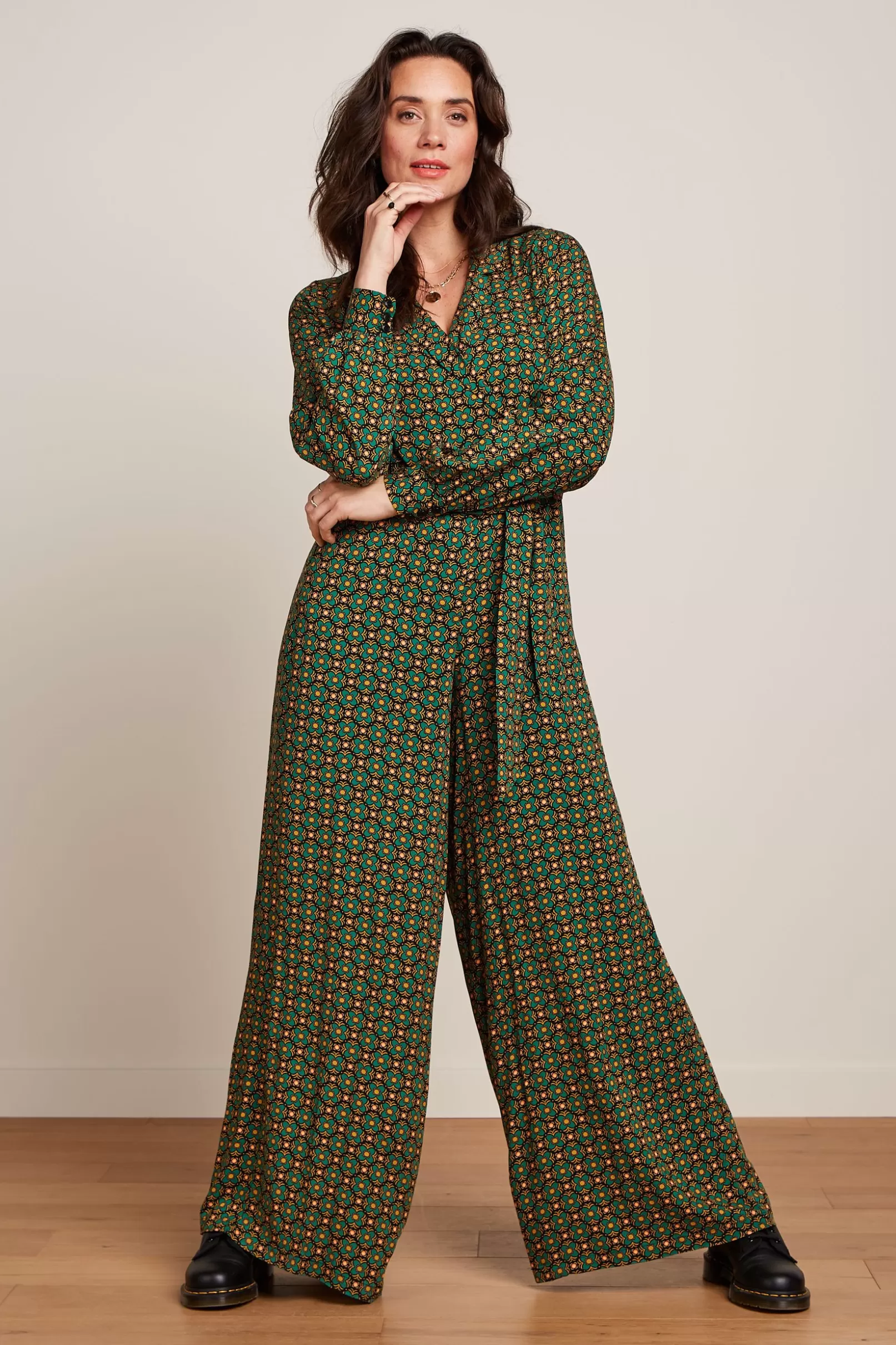 Jumpsuits*King Louie Doris Jumpsuit Valley Peacock Green