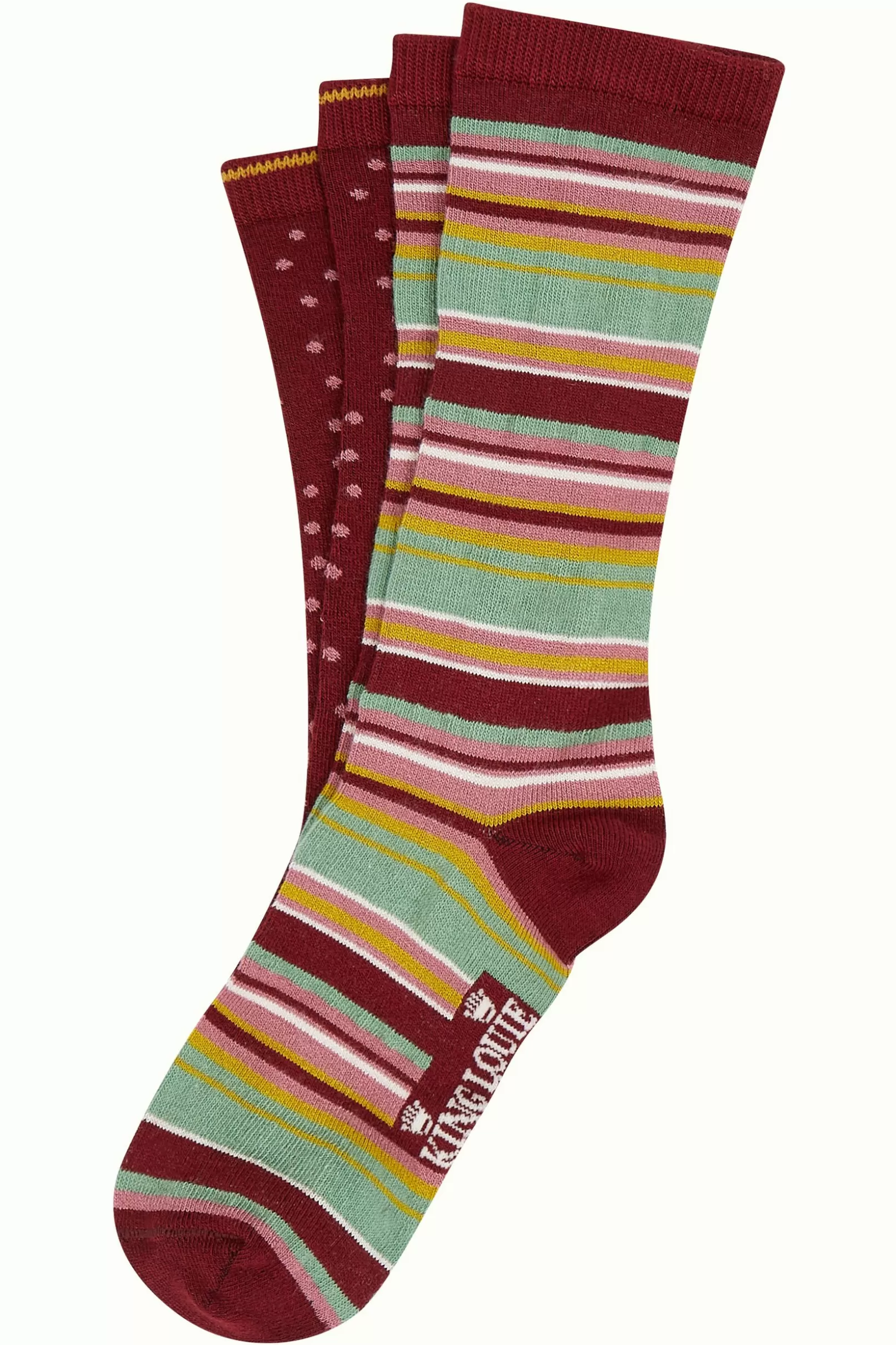 Accessoires*King Louie Gift Box Socks Quentin Cabernet Red