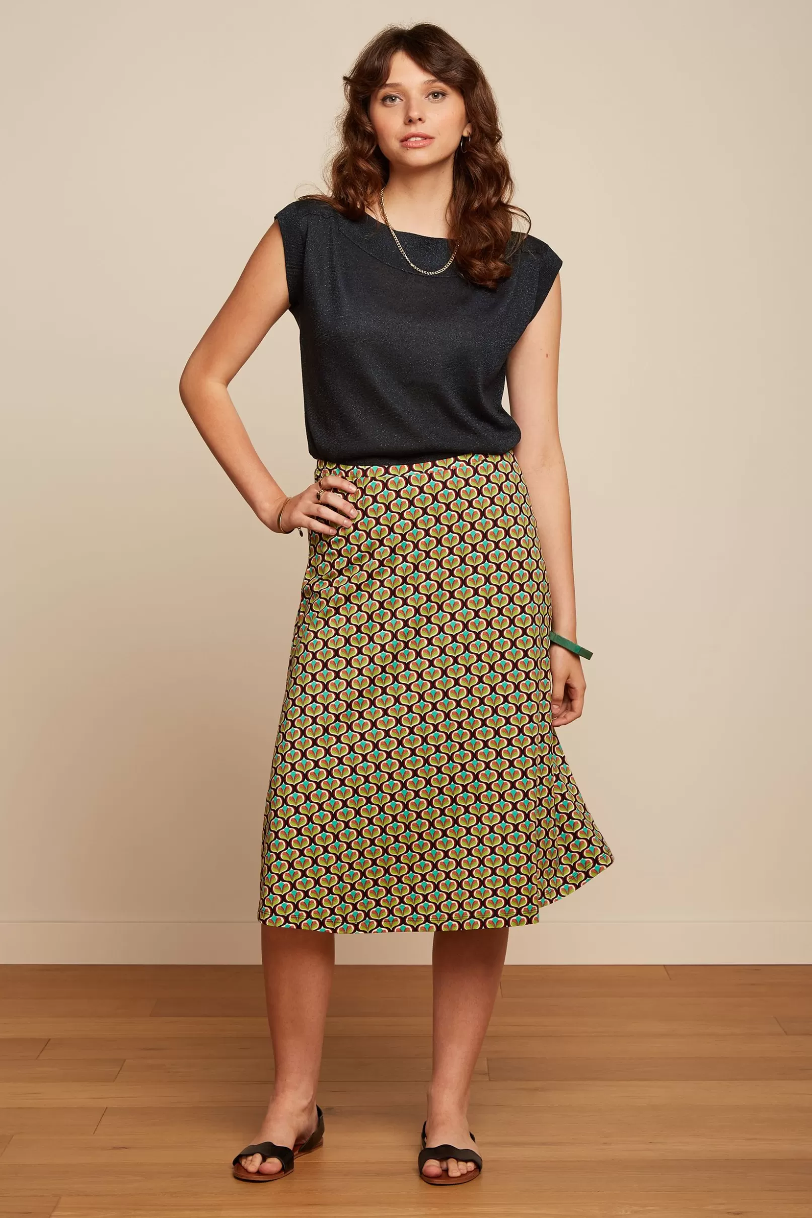 Rokken*King Louie Juno Skirt Indy Delphinium Green