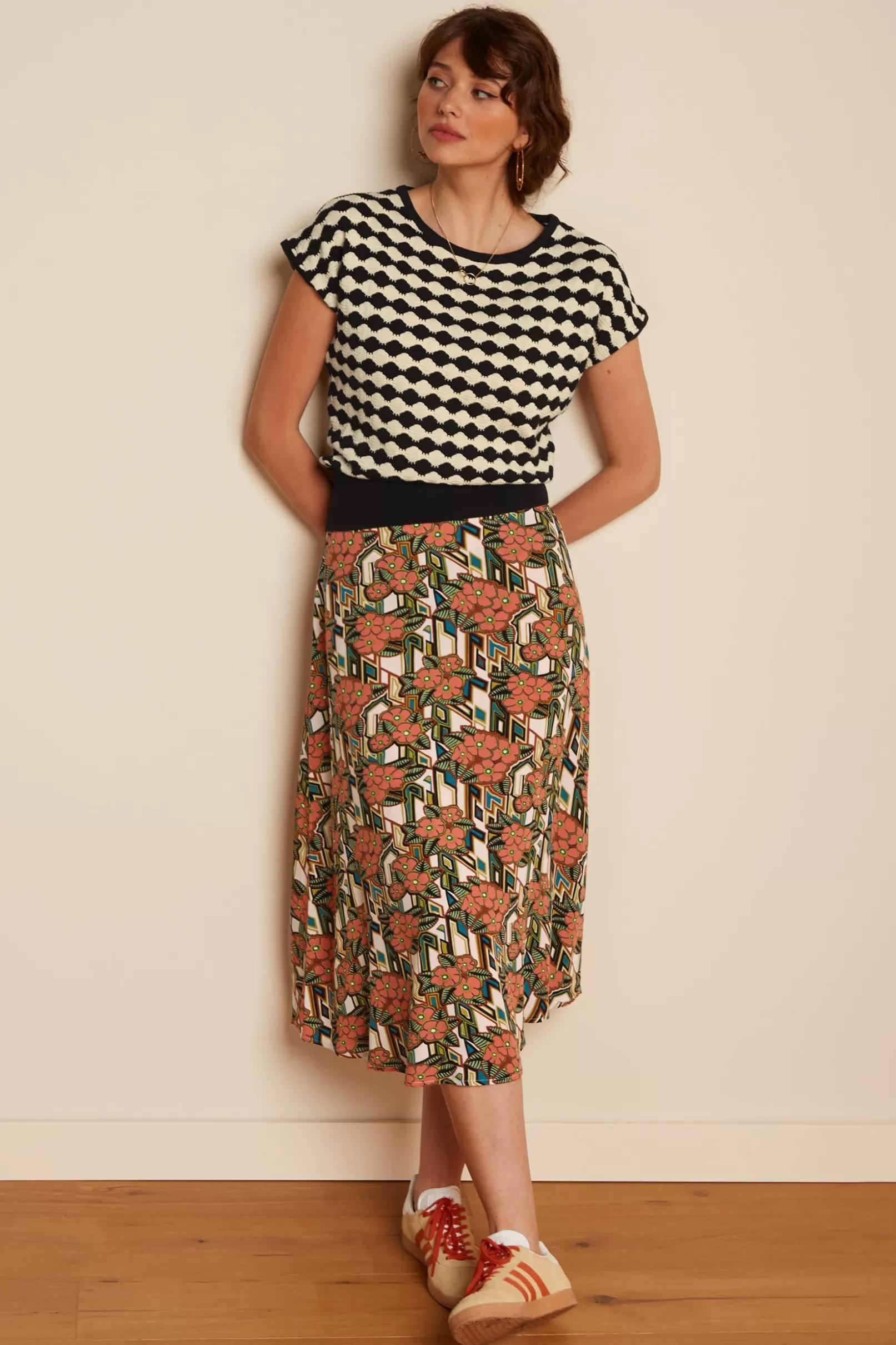 Rokken*King Louie Juno Skirt Ryder Langoustino Orange