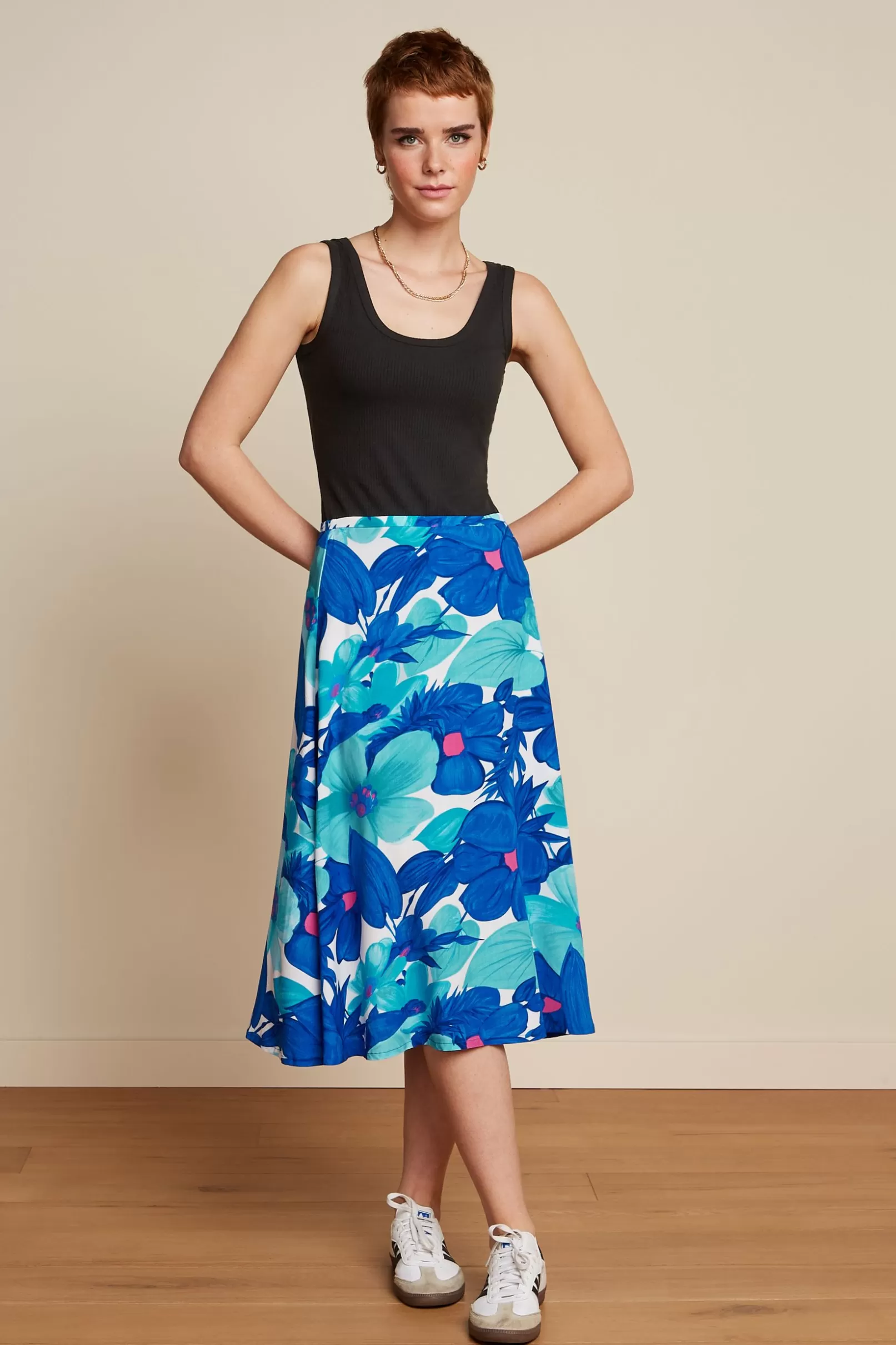 Rokken*King Louie Juno Skirt Seychelles Surf Blue