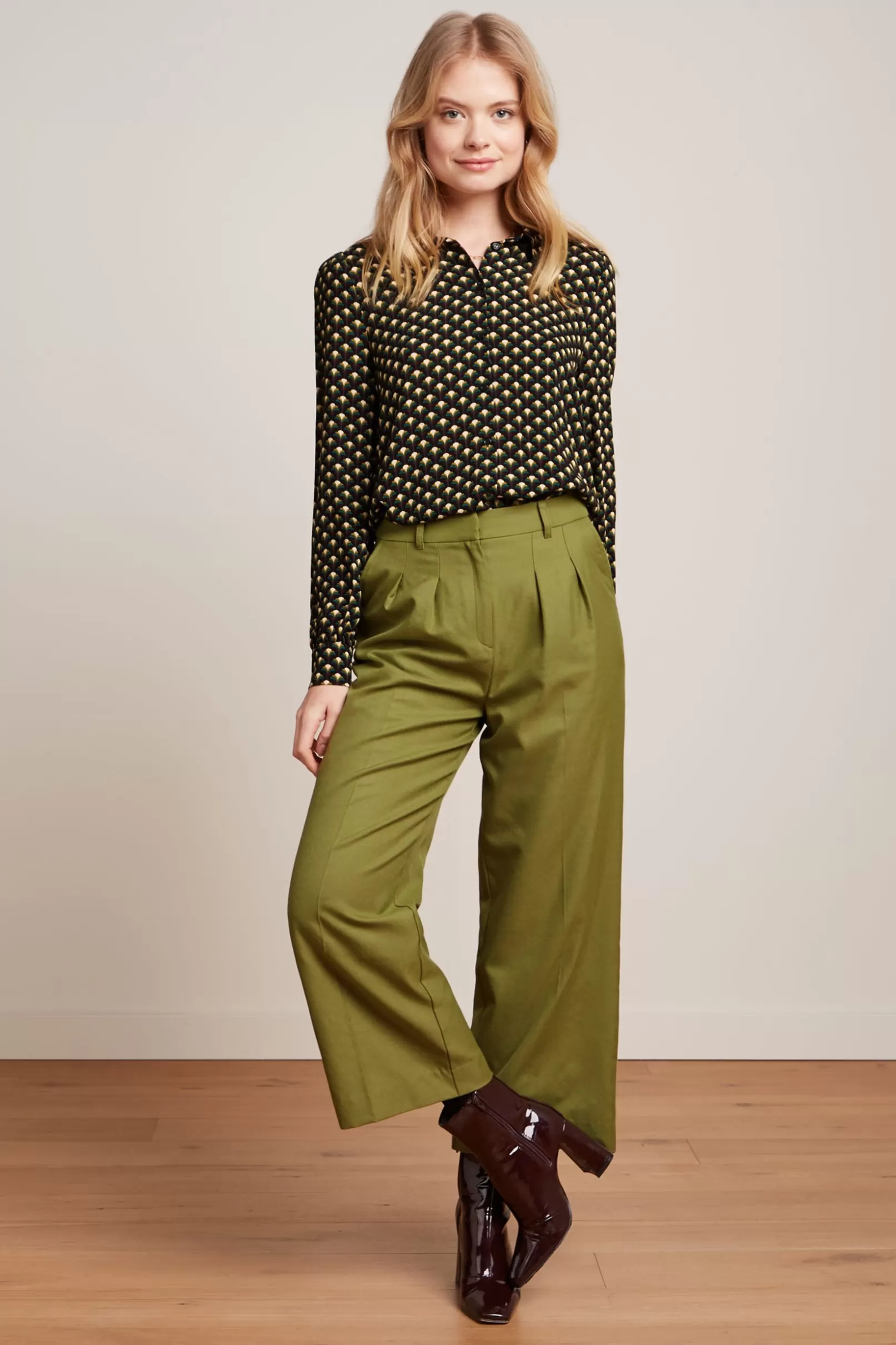 Blouses*King Louie Maisie Blouse Mayfield Sycamore Green