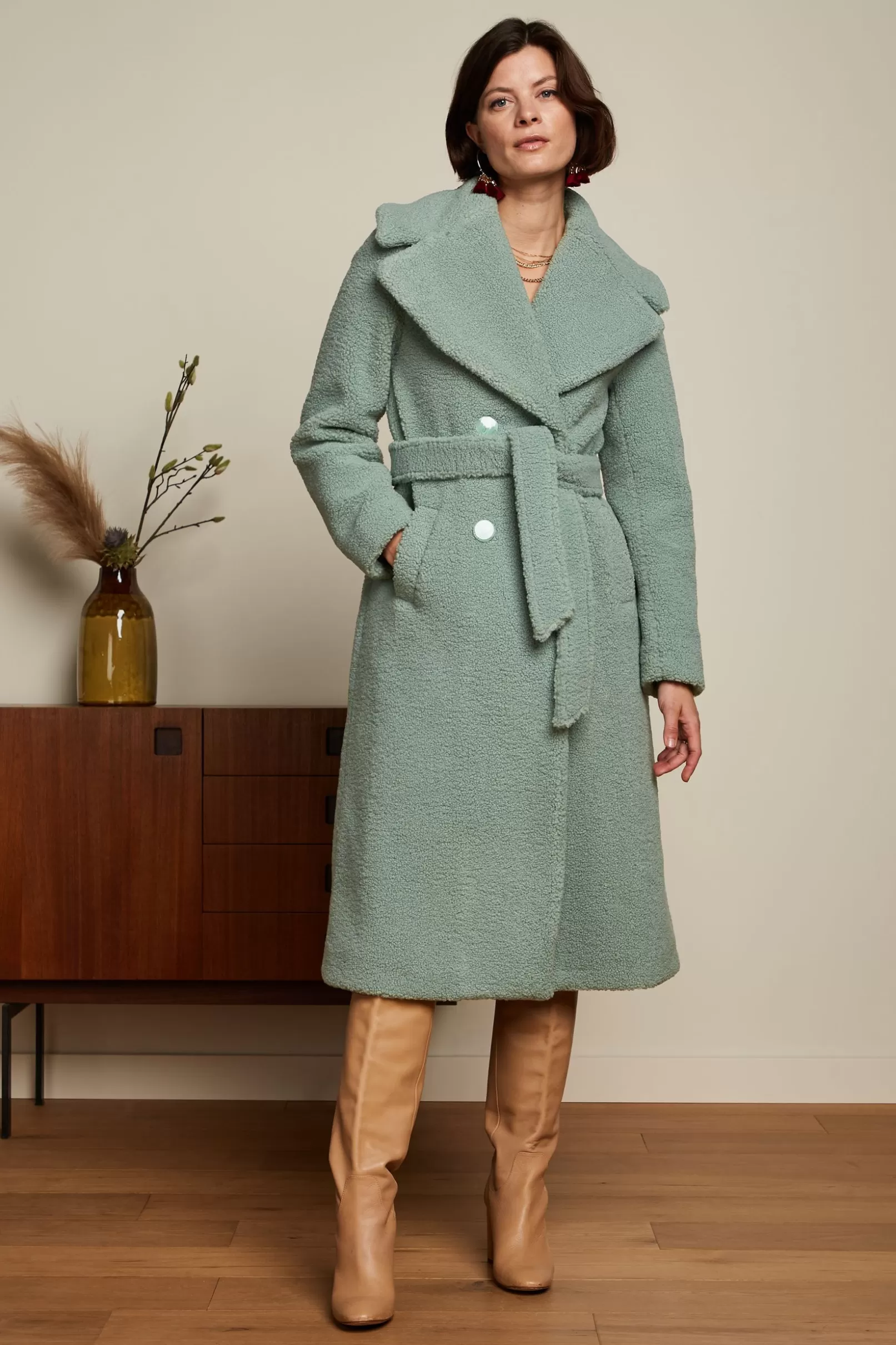 Jassen & Blazers*King Louie Mary Coat Murphy Granite Green