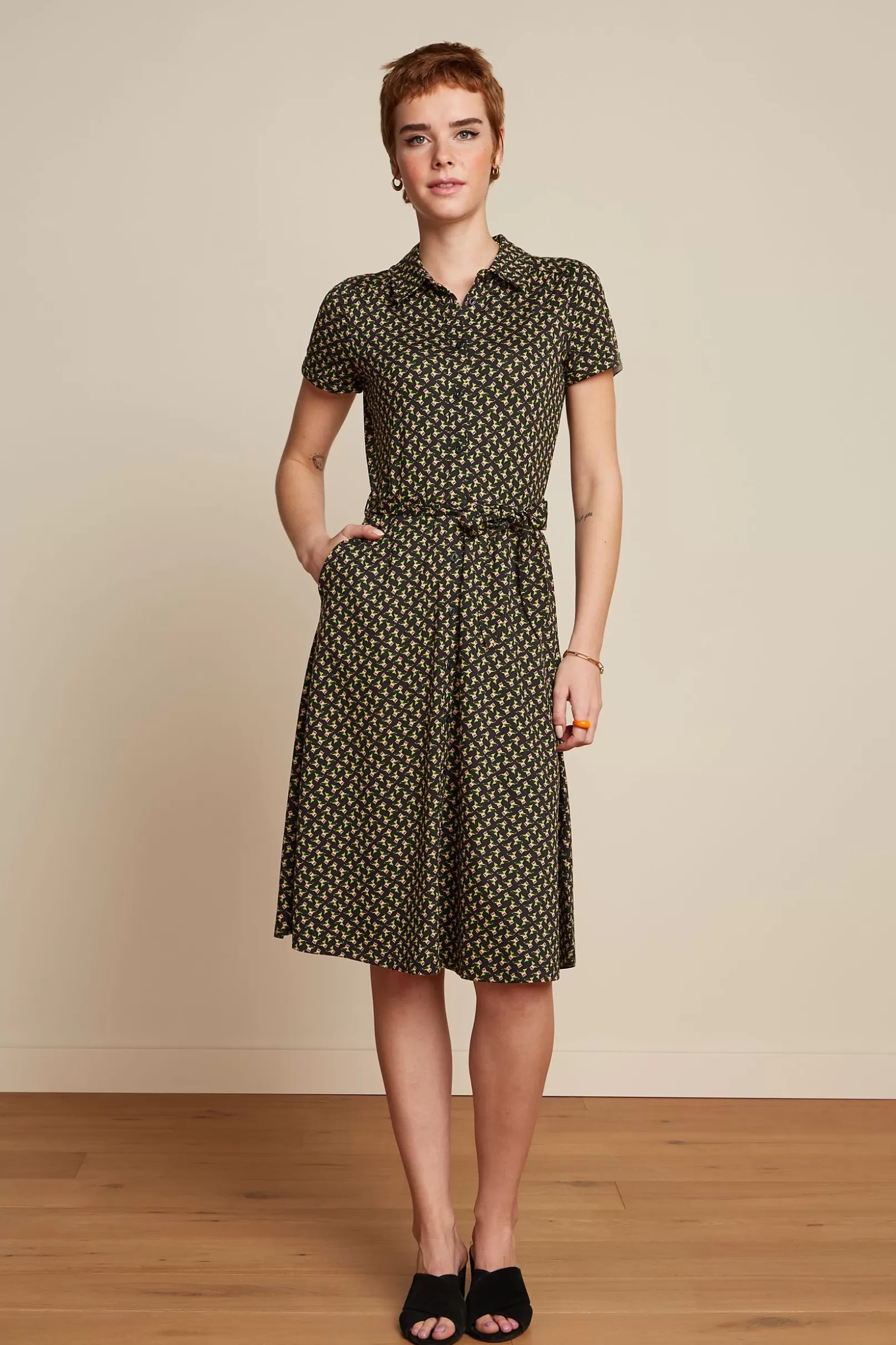 Jurken*King Louie Olive Dress Minerva Black