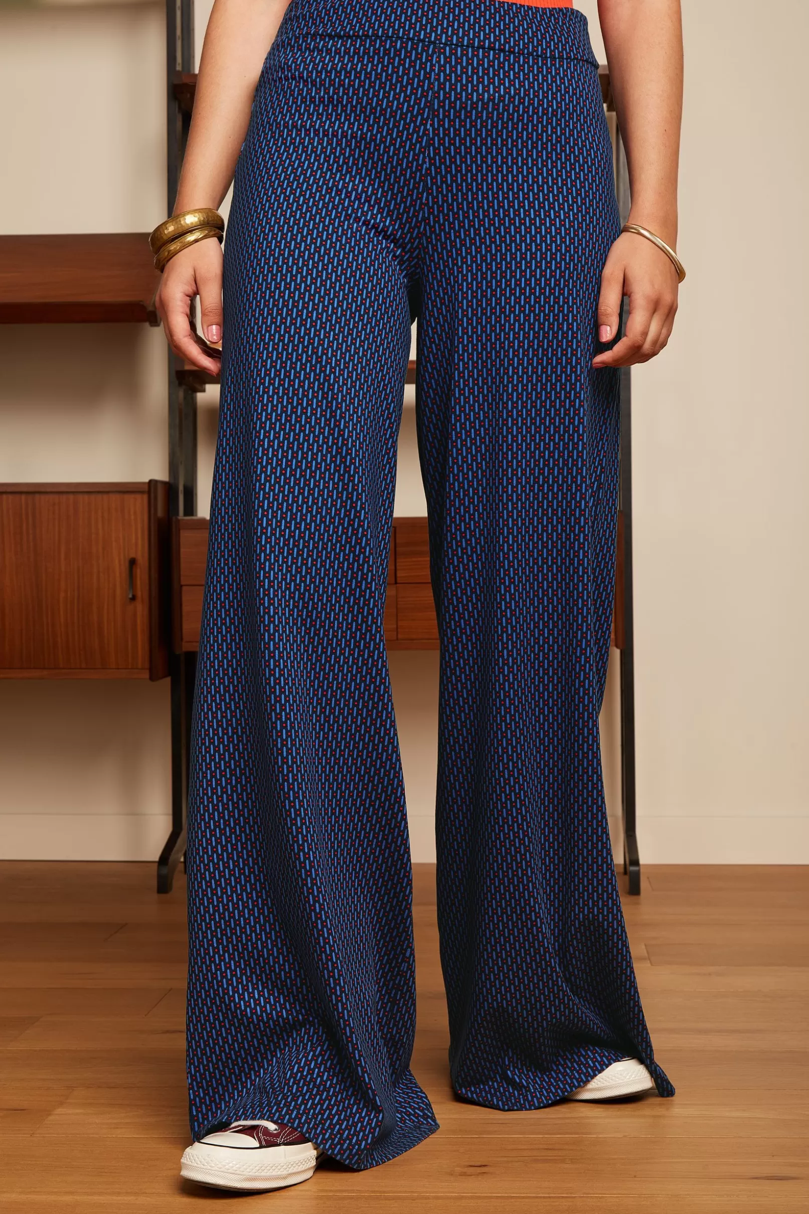 Broeken*King Louie Palazzo Pants Ditto Evening Blue