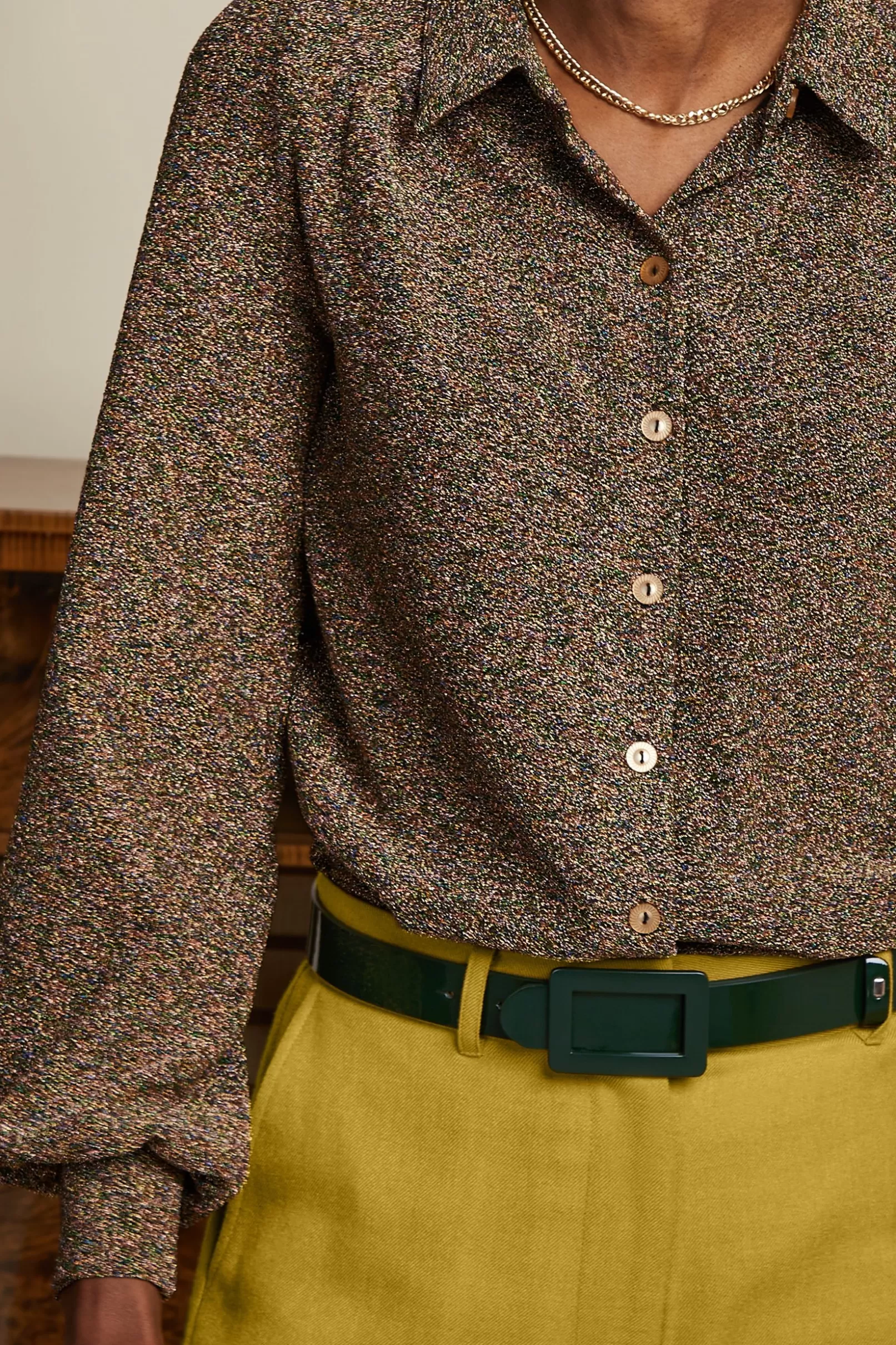 Accessoires*King Louie Patent Belt Sycamore Green