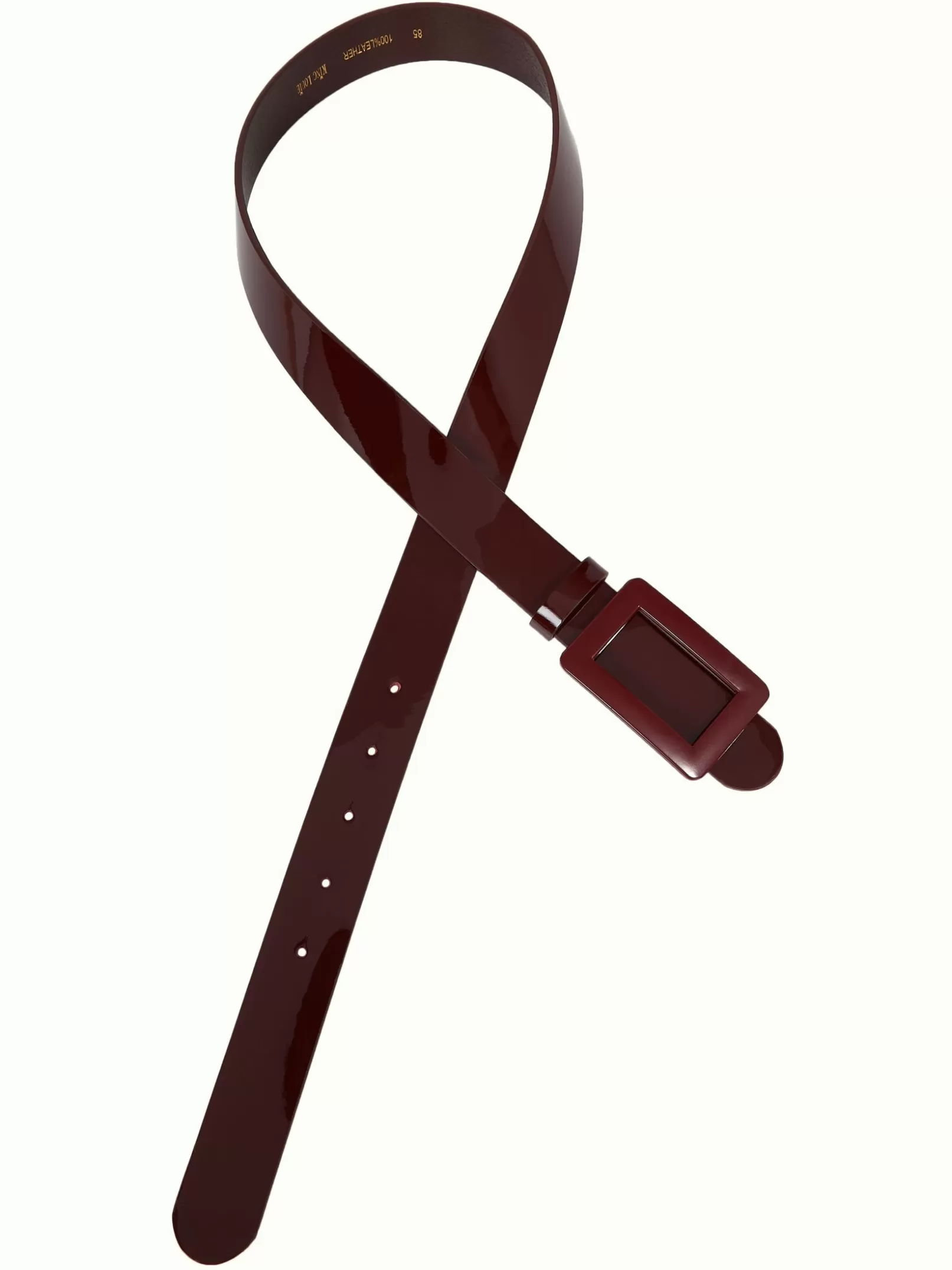 Accessoires*King Louie Patent Belt Cabernet Red