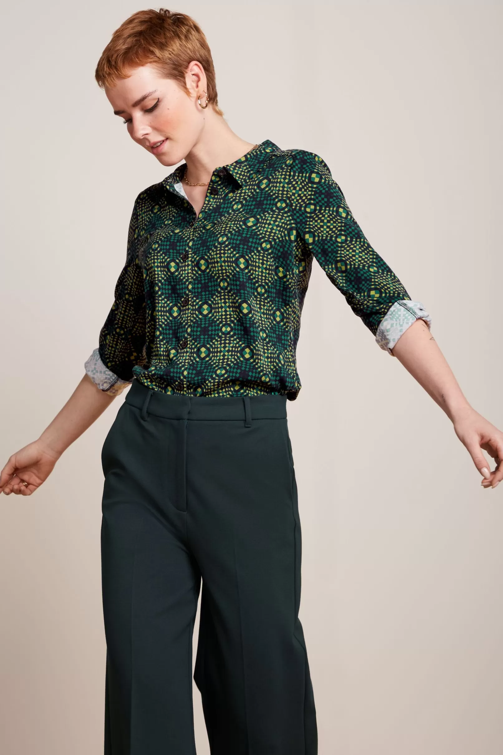 Blouses*King Louie Rosie Blouse Spiller Dragonfly Green