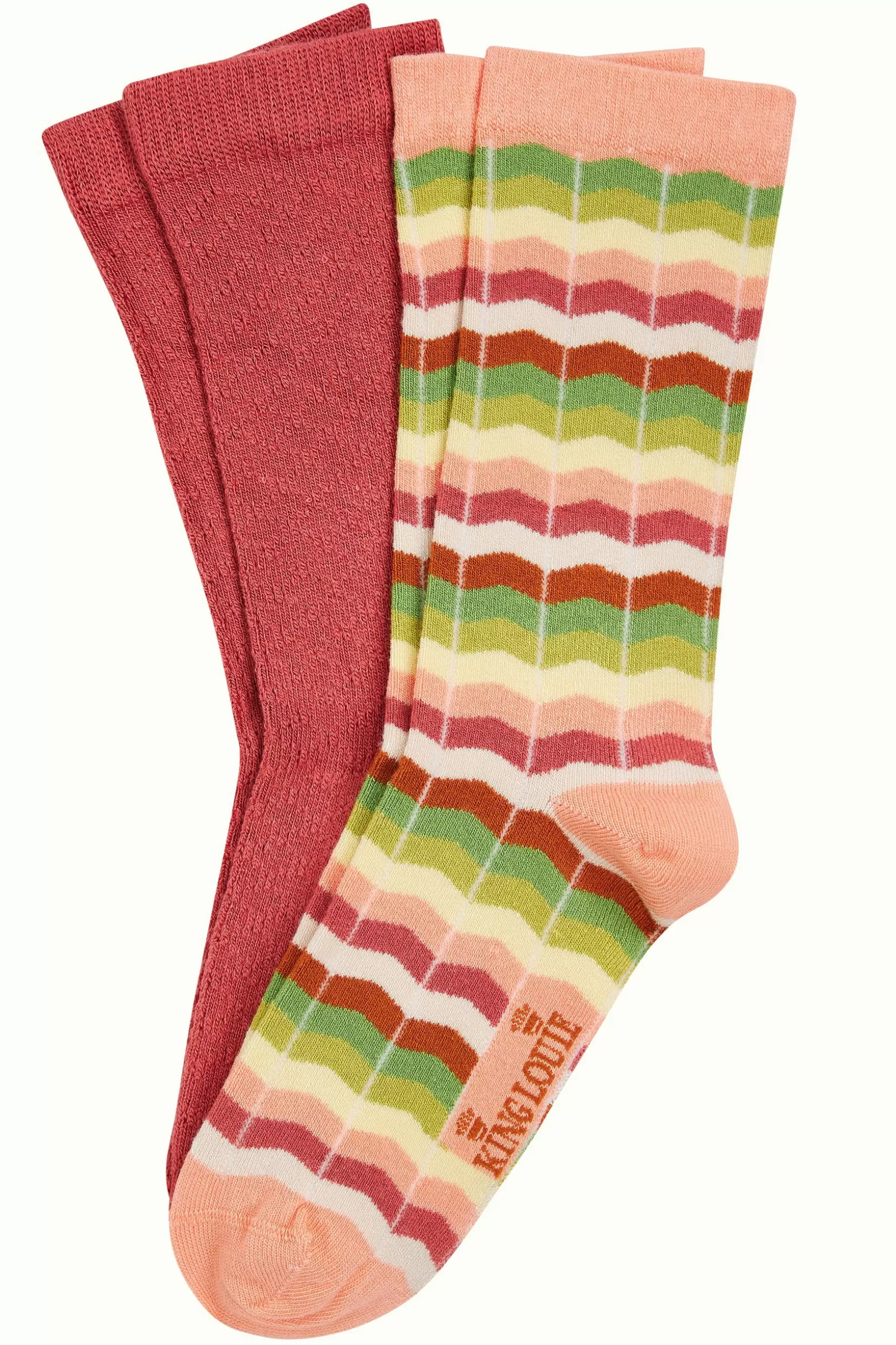 Accessoires*King Louie Socks 2-Pack Sunset Velvet Pink