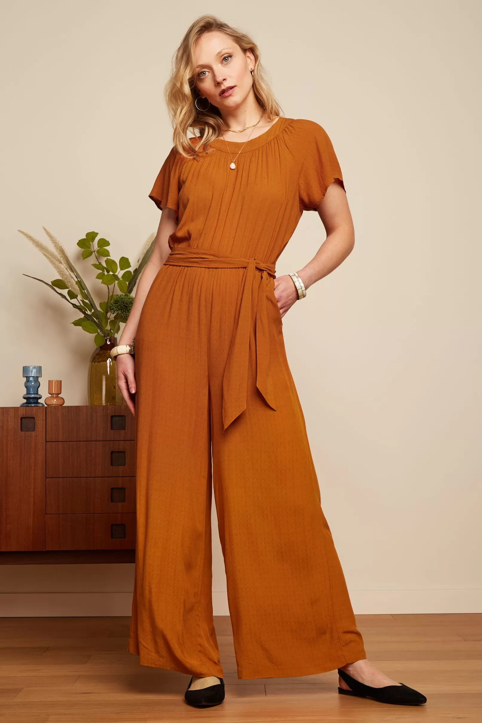 Jumpsuits*King Louie Talia Jumpsuit Tortoise Caramel