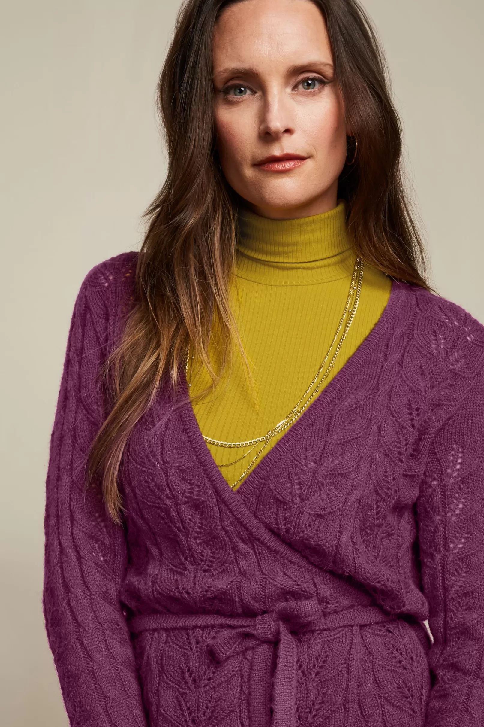 Vesten*King Louie Wrap Top Farfalle Caspia Purple