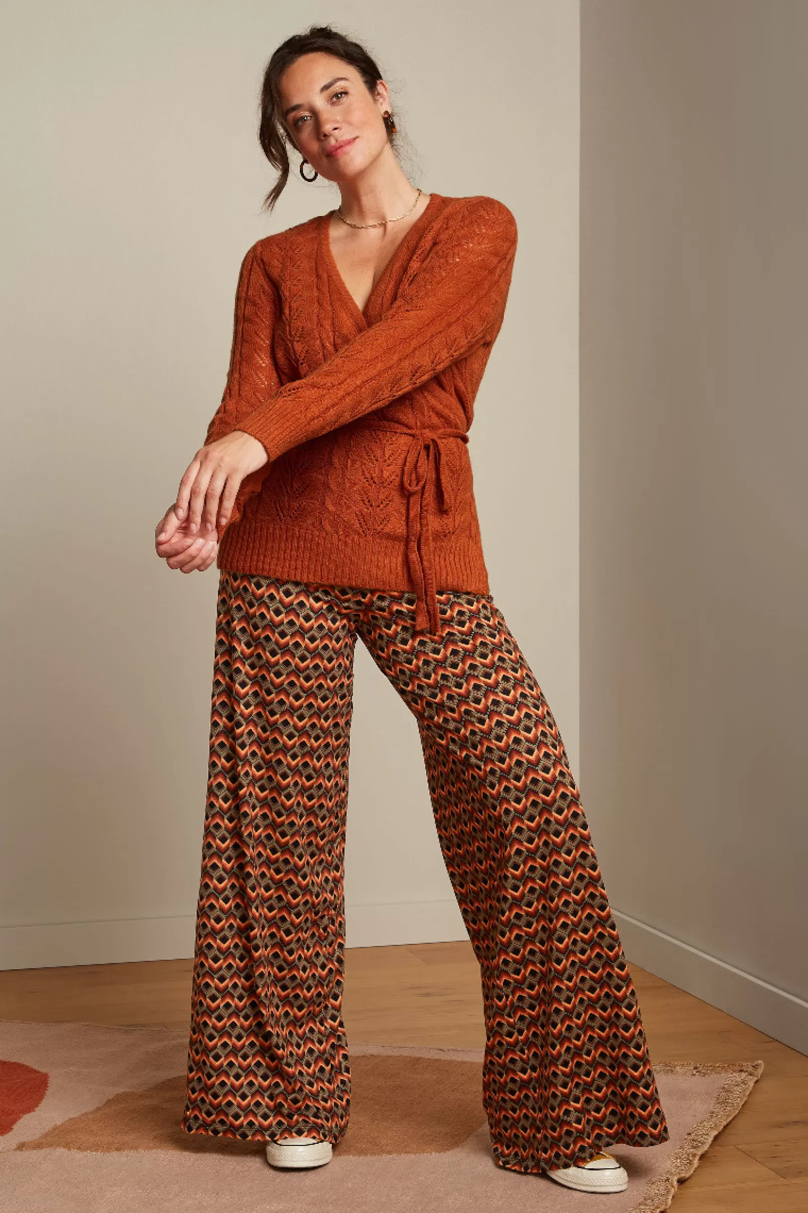 Vesten*King Louie Wrap Top Farfalle Caramel